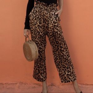 Posse Brand Leopard Pants XS